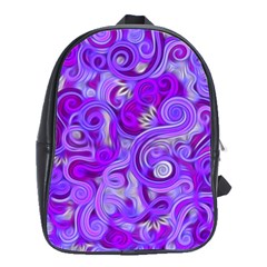 Lavender Swirls School Bags(large) 