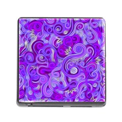 Lavender Swirls Memory Card Reader (square)