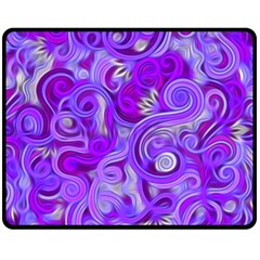 Lavender Swirls Fleece Blanket (medium) 