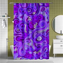 Lavender Swirls Shower Curtain 48  X 72  (small) 