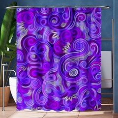 Lavender Swirls Shower Curtain 60  X 72  (medium)  by KirstenStar