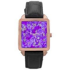 Lavender Swirls Rose Gold Watches