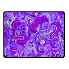 Lavender Swirls Double Sided Fleece Blanket (small) 