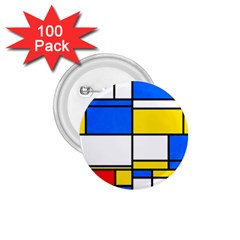 Colorful Rectangles 1 75  Button (100 Pack) 