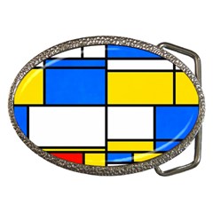 Colorful Rectangles Belt Buckle