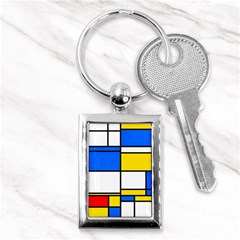 Colorful Rectangles Key Chain (rectangle)