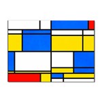 Colorful rectangles Sticker A4 (10 pack) Front