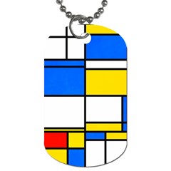 Colorful Rectangles Dog Tag (two Sides)