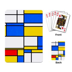 Colorful Rectangles Playing Cards Single Design by LalyLauraFLM