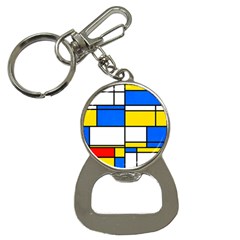 Colorful Rectangles Bottle Opener Key Chain