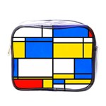 Colorful rectangles Mini Toiletries Bag (One Side) Front