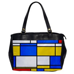 Colorful Rectangles Oversize Office Handbag