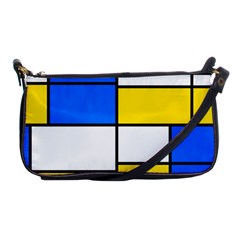 Colorful Rectangles Shoulder Clutch Bag