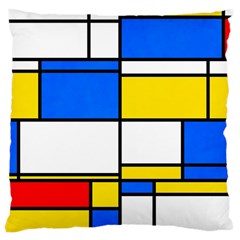 Colorful Rectangles Large Cushion Case (two Sides)