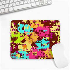 Shapes In Retro Colors Small Mousepad