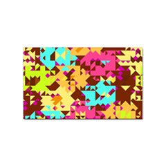 Shapes In Retro Colors Sticker Rectangular (10 Pack) by LalyLauraFLM