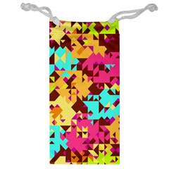 Shapes In Retro Colors Jewelry Bag