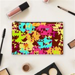 Shapes in retro colors Cosmetic Bag (Medium) Front