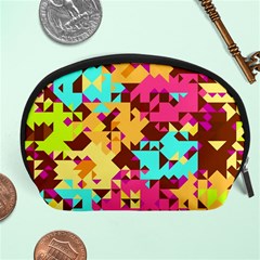 Shapes In Retro Colors Accessory Pouch