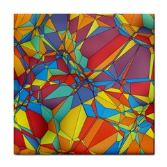 Colorful Miscellaneous Shapes Tile Coaster