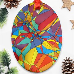 Colorful Miscellaneous Shapes Ornament (oval)