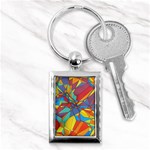 Colorful miscellaneous shapes Key Chain (Rectangle) Front