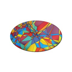 Colorful Miscellaneous Shapes Sticker (oval)