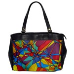 Colorful miscellaneous shapes Oversize Office Handbag Front