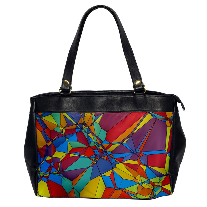 Colorful miscellaneous shapes Oversize Office Handbag