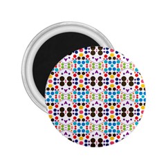 Colorful Dots Pattern 2 25  Magnet