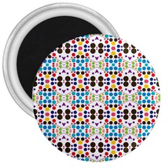 Colorful Dots Pattern 3  Magnet by LalyLauraFLM