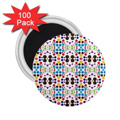 Colorful Dots Pattern 2 25  Magnet (100 Pack)  by LalyLauraFLM