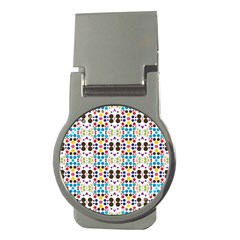 Colorful Dots Pattern Money Clip (round) by LalyLauraFLM