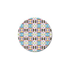 Colorful Dots Pattern Golf Ball Marker by LalyLauraFLM