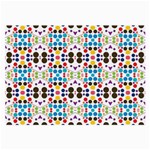 Colorful dots pattern Large Glasses Cloth (2 Sides) Back