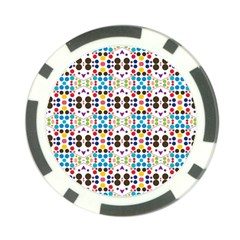 Colorful Dots Pattern Poker Chip Card Guard