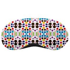 Colorful Dots Pattern Sleeping Mask by LalyLauraFLM