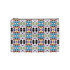 Colorful Dots Pattern Cosmetic Bag (medium) by LalyLauraFLM