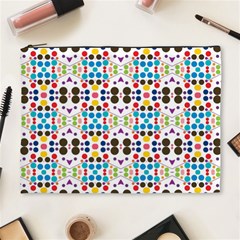 Colorful Dots Pattern Cosmetic Bag (xl)