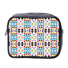 Colorful Dots Pattern Mini Toiletries Bag (two Sides) by LalyLauraFLM