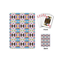 Colorful Dots Pattern Playing Cards (mini) by LalyLauraFLM