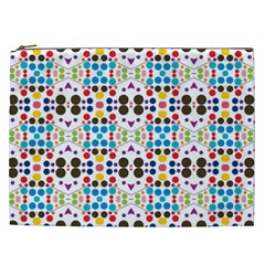 Colorful Dots Pattern Cosmetic Bag (xxl)