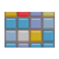 Shiny Squares Pattern Sticker A4 (100 Pack) by LalyLauraFLM