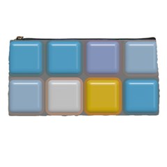 Shiny Squares Pattern Pencil Case