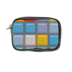 Shiny Squares Pattern Coin Purse