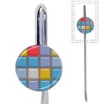 Shiny Squares pattern Book Mark Front