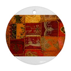 India Print Realism Fabric Art Ornament (round)  by TheWowFactor