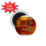 India Print Realism Fabric Art 1.75  Magnets (100 pack)  Front