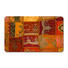 India Print Realism Fabric Art Magnet (rectangular)