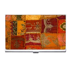 India Print Realism Fabric Art Business Card Holders by TheWowFactor